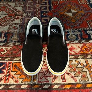Vans Slip-On ComfyCush Trip Out Black & Sycamore Skate Shoes Men's 7.5/Women's 9